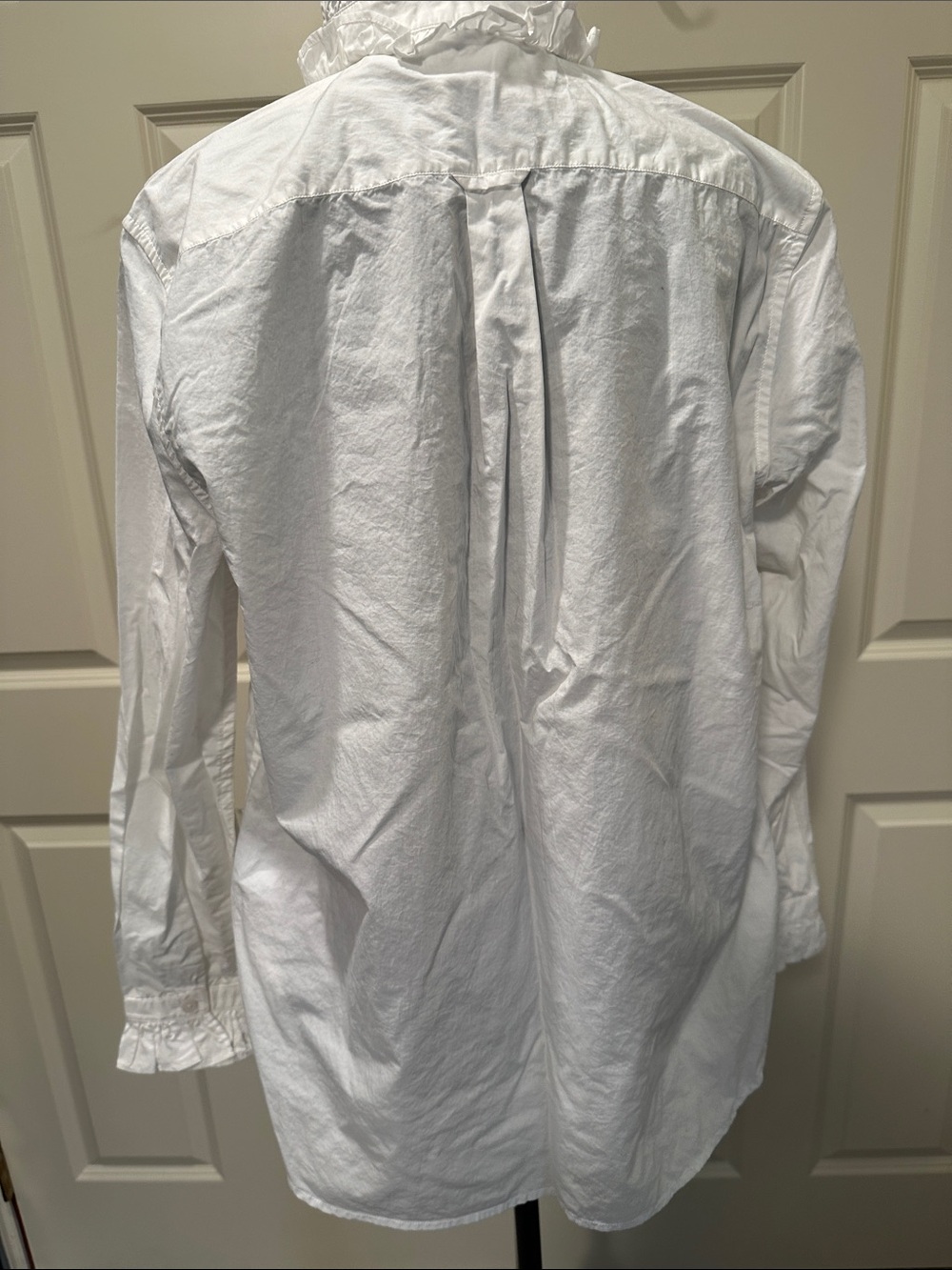 J. Crew White Ruffle-Collar Button-Down Blouse - Picture 5 of 7